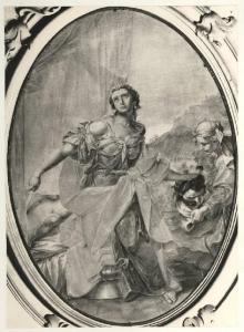 Dipinto - Giuditta consegna all'ancella la testa di Oloferne - Mantova - Palazzo Cavriani - Salone