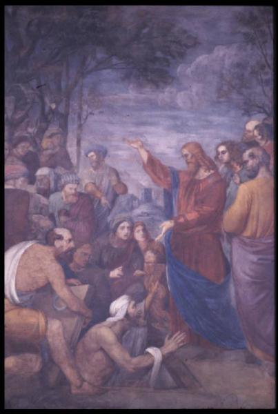 Affresco - Resurrezione di Lazzaro - Giuseppe Razzetti - Mantova - Basilica di S. Andrea - Navata