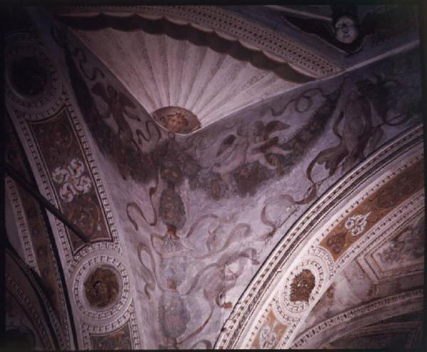 Affresco - Grottesca - Anselmo Guazzi - S. Benedetto Po - Basilica di S. Benedetto in Polirone - Pennacchio