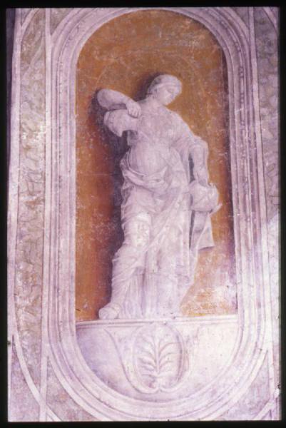 Affresco - La temperanza - Scuola di Andrea Mantegna - Mantova - Basilica di S. Andrea - Cappella funeraria di Andrea Mantegna