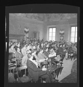 XX Congresso Provinciale della Democrazia Cristiana 1971 - Mantova - Palazzo Aldegatti - Pubblico in sala