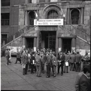 Camera del Lavoro - Piazzale d'entrata - 1° Congresso regionale Lombardo della Cgil