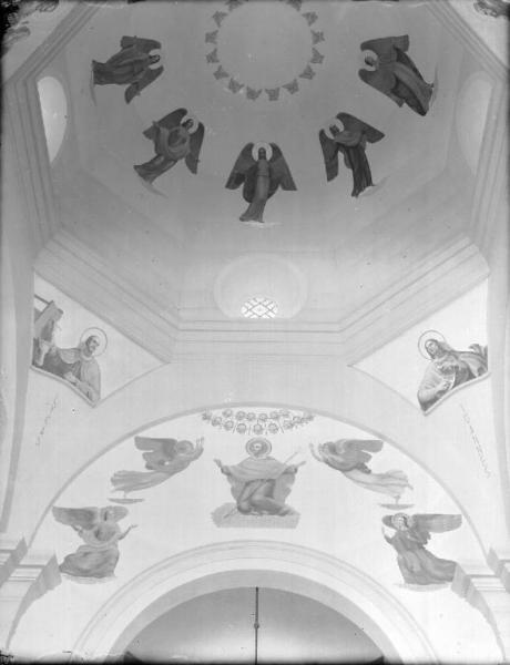 Riproduzione di opera d'arte. Chiesa dei S.S. Pietro e Paolo in Cantello (?) - Affreschi di Vanni Rossi