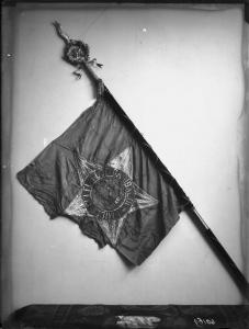 Riproduzione di oggetti. Bandiera - spedizione dei Mille - Risorgimento - Giuseppe Garibaldi