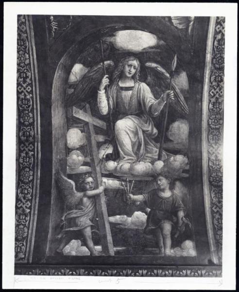 Dipinto murale - Angelo con simboli della Passione - Bernardino Luini - Milano - Chiesa di S. Maurizio al Monastero Maggiore - Cappella Besozzi
