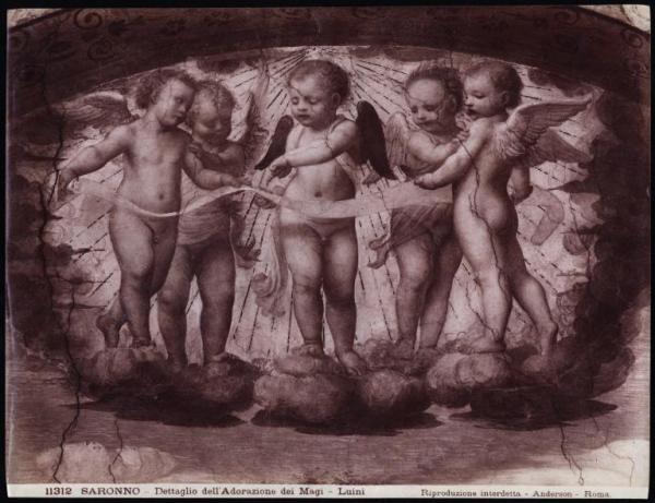 Dipinto murale - Adorazione dei Magi - Particolare - Bernardino Luini - Saronno - Santuario della Beata Vergine dei Miracoli