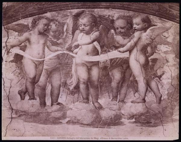 Dipinto murale - Adorazione dei Magi - Particolare - Bernardino Luini - Saronno - Santuario della Beata Vergine dei Miracoli