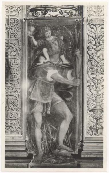 Dipinto - San Cristoforo - Bernardino Luini - Saronno - Santuario di Maria Vergine