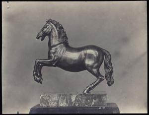 Scultura - Bronzetto - Cavallo - Copia dal monumento a Francesco Sforza di Leonardo da Vinci - Anonimo