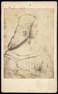 Disegno - Ritratto di Isabella d'Este - Leonardo da Vinci - Paris - Musée du Louvre - Département des Arts Graphiques - inv. MI 753