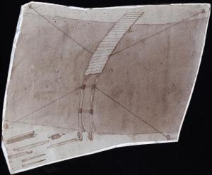 Disegno - Ponte - Imitatore di Leonardo da Vinci