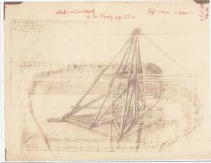 Disegno - Macchina da guerra - Leonardo da Vinci - Milano - Biblioteca Ambrosiana - Codice Atlantico