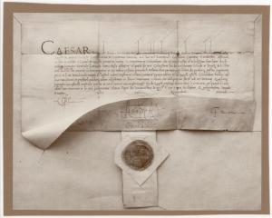Documento - Lettera-patente di Cesare Borgia a Leonardo da Vinci - 18 agosto 1502 - Vaprio d'Adda - Archivio Melzi d'Eril