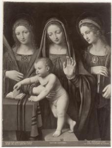 Dipinto - Madonna con Bambino e Santi - Bernardino Luini - Budapest - Musée des Beaux-Arts