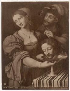 Dipinto - Salomè con la testa di S. Giovanni Battista - Bernardino Luini - Bruxelles - Musée Somzèe