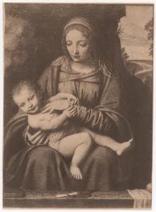 Dipinto - Madonna con Bambino - Bernardino Luini - Londra - Collezione Wallace