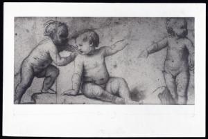 Disegno - Studio di putti - Bernardino Luini - Milano - Biblioteca Ambrosiana - cat. 859, coll. F 263 inf. n. 43
