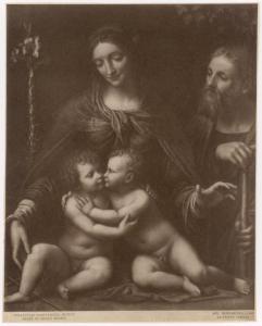 Dipinto - Sacra Famiglia - Bernardino Luini - Madrid - Museo del Prado