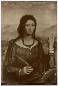 Dipinto - Santa Caterina d'Alessandria - Bernardino Luini - Monaco - Pinacoteca