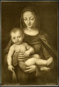 Dipinto - Madonna con Bambino - Bernardino Luini - San Pietroburgo - Museo dell'Ermitage