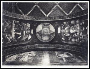 Dipinto murale - Dio Padre e angeli con simboli della Passione - Bernardino Luini - Milano - Chiesa di S. Maurizio al Monastero Maggiore - Cappella Besozzi