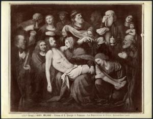 Dipinto - Deposizione di Cristo - Bernardino Luini - Milano - Chiesa di S. Giorgio al Palazzo - Cappella del SS. Sacramento