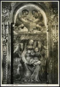 Dipinto murale - Madonna con Bambino - Bernardino Luini - Barlassina - Chiesa parrocchiale di S. Giulio - Cappella della Vergine