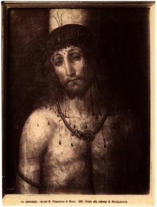 Dipinto - Cristo alla colonna - Bernardino Bergognone o anonimo lombardo - Milano - Pinacoteca di Brera