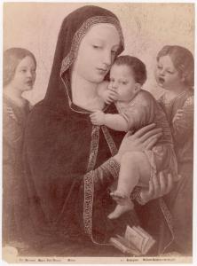 Dipinto - Madonna con Bambino e due angeli - Ambrogio Bergognone - Milano - Museo Poldi Pezzoli
