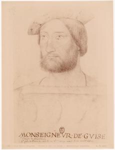 Disegno - Ritratto di Claude I, duca di Guisa - Da Jean Clouet (?) - Parigi - Bibliothèque Nationale