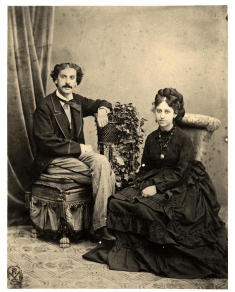 Ritratto di coppia - Clementina Tabet e marito