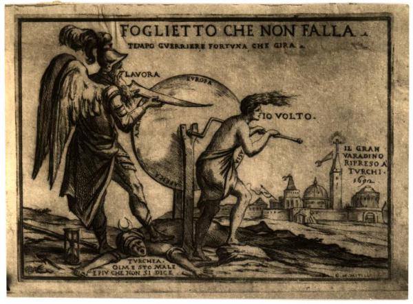 Milano - Castello Sforzesco. Civica Raccolta delle Stampe A. Bertarelli, Giuseppe Maria Mitelli, Foglietto che non falla , incisione su carta (1692).
