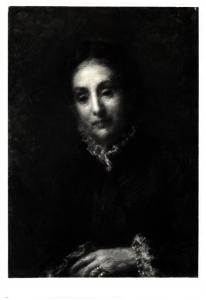 Daniele Ranzoni, ritratto femminile, olio su tela.