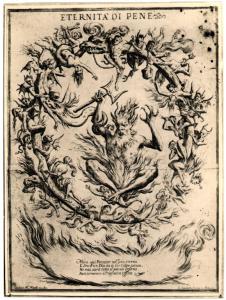 Milano - Castello Sforzesco. Civica Raccolta delle Stampe A. Bertarelli, Giuseppe Maria Mitelli, Eternità di pene, incisione su carta.