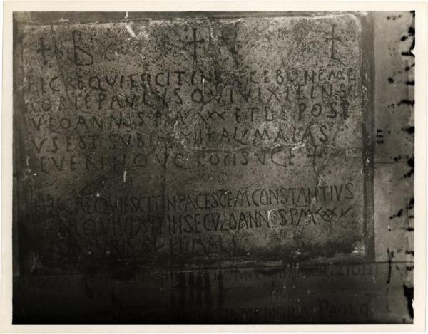 Arcisate - Lapide con epigrafe romana.