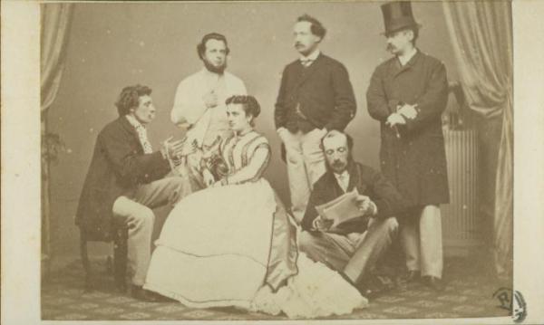 Ritratto di gruppo - Cinque uomini e una donna