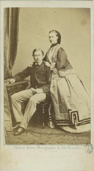 Ritratto di coppia - Edoardo principe di Galles con la moglie Alessandra di Danimarca