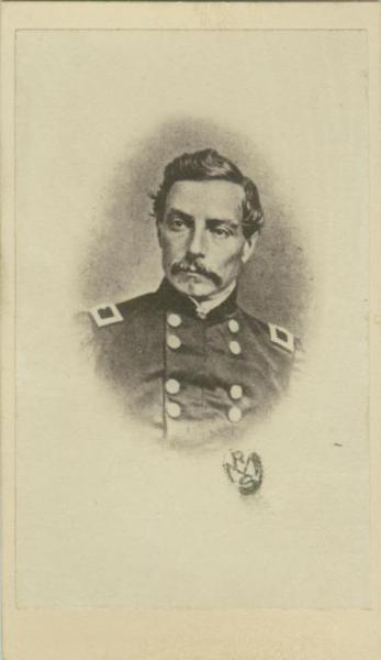 Disegno - Ritratto maschile - Militare - Uomo in uniforme con baffi