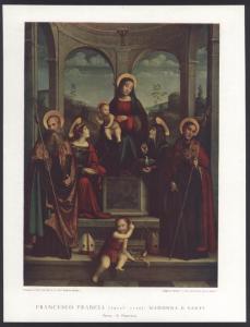 Parma - Galleria Nazionale (?). Francesco Raibolini detto Francia, Madonna con Bambino e Santi, dipinto ad olio.