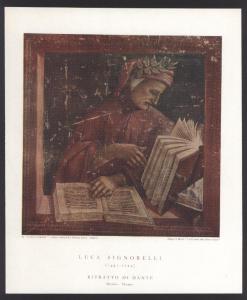 Orvieto - Duomo. Luca Signorelli, ritratto di Dante, affresco.