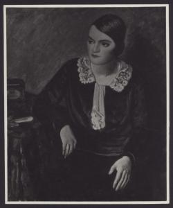 Milano - Raccolta Marussig. Pietro Marussig, ritratto di giovane donna, olio su tela.