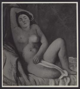 Pietro Marussig, nudo femminile, olio su tela.