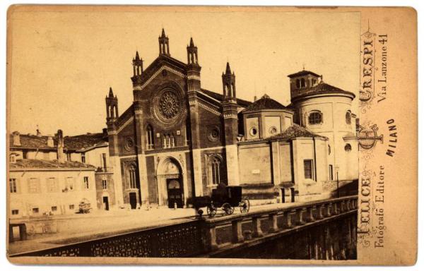 Milano - Piazza San Marco - Chiesa di San Marco e Naviglio interno