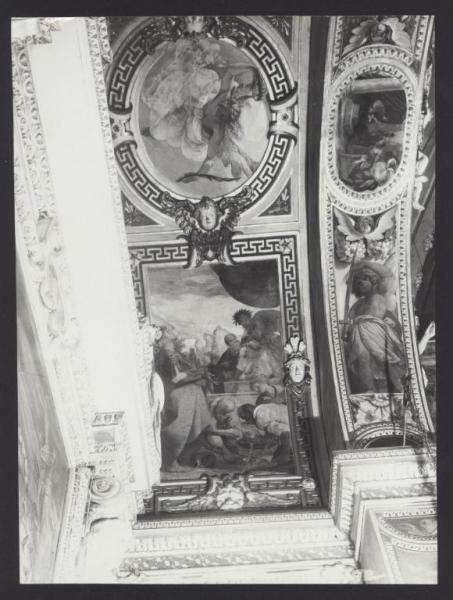 Rho - Santuario della Madonna dei Miracoli. Cappella di S. Giorgio, Morazzone, particolare degli affreschi della volta.