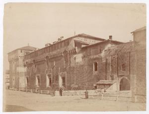 Milano - Castello Sforzesco - Lato nord-ovest - Porta del Barchio - torre Falconiera