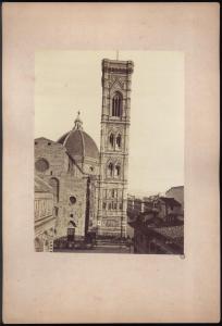 Firenze - Piazza del Duomo - Campanile di Giotto e Duomo con la facciata antica