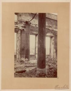 Parigi - Palazzo delle Tuilleries - Cortile - Rovine dopo gli incendi del 1871