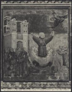 Assisi - Basilica superiore di S. Francesco. Giotto, Estasi di S. Francesco, affresco.