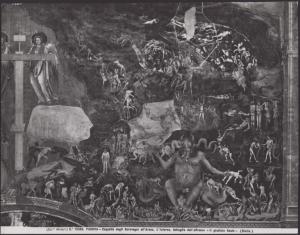 Padova - Cappella degli Scrovegni. Giotto, l'Inferno, particolare del Giudizio Universale, affresco (1305-6).