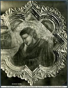 Padova - Cappella degli Scrovegni. sacrestia, Giotto, S. Giovanni, particolare del Crocefisso, tempera su tavola.